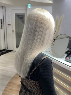 サロンドジョー(salon de joe) ケアブリーチダブルカラーインナーカラーハイトーン髪質改善