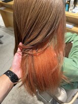 ラヴェストバイフレイスウェル(LOVEST by frace well)&nbsp;オレンジ×ミルクティーベージュ/デザインカラー