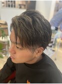メッシュ×アップバング