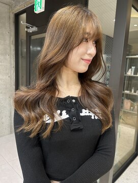 ロンド マーレ 天神大名店(Lond mare) 小顔に見せるヘア/ワンレン/ボブウルフ/ネビージュ/黒髪