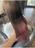 ブリーチ 10代 20代 30代 グラデーション モーブピンク