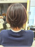 イメチェン丸みショートナチュラルボブ30代40代50代丸み田嶋b