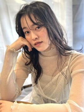 ユニバイリサ 天神大名店(uni by risa) ダークグレージュ 透明感カラー 顔周りカット レイヤーカット