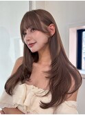 イメチェン外ハネボブ美髪ワイドバング顔周りレイヤーカット