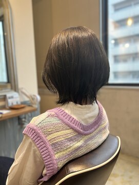 ヘアーサロン キー(Hair salon key) 大人ウルフ×オリーブブラウン