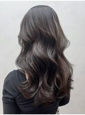 ロング美髪韓国ヘア顔周りレイヤーグレージュ_ba538561