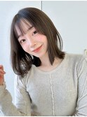 ボブ／レイヤーカット／グレージュカラー／表参道