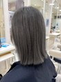 アッシュ 志木南口店(Ash)&nbsp;先輩をグレーカラーにしました。金髪からイメチェン!!