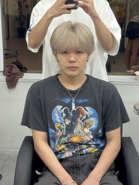 ペレ 渋谷(PELE) MEN’S HAIR/ブルーブラック/フェザーパーマ/渋谷