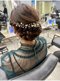 ロープ編み込みお呼ばれヘアアレンジ！美由紀#八王子