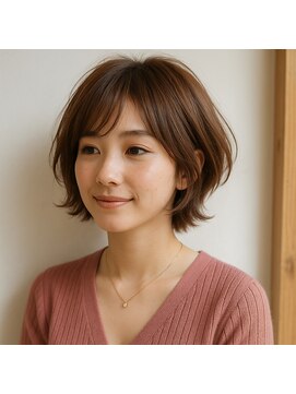 スープレックス ヘアーデザイン(SOUPREX HAIR DESIGN) ふんわり柔らかショートボブ 20代 30代 40代 50代 60代髪質改善