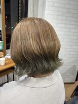 ビスイル 秋葉原店(Vis ill) ミントアッシュグレージュカラーくすみカラー細めハイライト