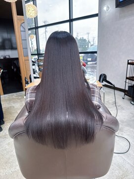 髪質改善ストレート/ロング/ツヤ髪