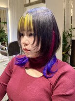 アイドットプラスフェリシア 表参道(i.+FERiCIA.)&nbsp;レイヤーウルフカット/インナーカラー/顔まわりレイヤーカット