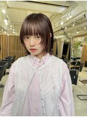 ◎切りっぱなしボブタッセルボブ顔まわりレイヤーボブミニボブ