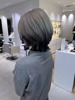 ステアケース ギンザセブン(stair:case ginza7) くびれウルフレイヤー×ホワイトブロンド×エンドカラー