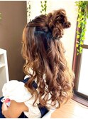 おだんごハーフアップ【横浜/ヘアセット/着付け/ヘアメイク】