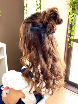 ジェミータ 横浜 おだんごハーフアップ【横浜/ヘアセット/着付け/ヘアメイク】