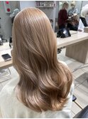 韓国ヘア髪質改善ケアブリーチダブルカラーミルクティブロンド