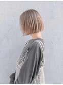 くびレイヤーエモージュ前髪モテベージュレイヤーミディ/高円寺