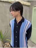 韓国メンズヘア/ニュアンスパーマ/ウルフレイヤー/シースルー