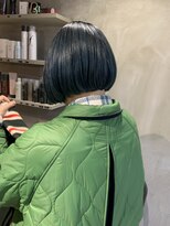 シー(Ciii)&nbsp;stylist イケダ guest snap >> ダークーブルー×ボブ