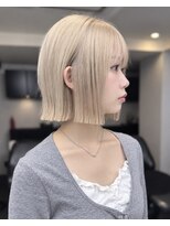 キラ 神戸三宮元町(KILLA) グレージュ/ハイトーン/デザインカラー/ボブ/ヘーゼルベージュ