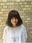 柔らかふんわりボブスタイル