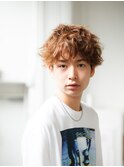 外ハネ&ツーブロ&アクティブな無造作(^^♪