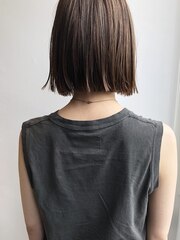 【haif】切りっぱなしボブ　ラフストレート