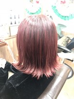 サロンド クラフト(salon de craft)&nbsp;【外はねボブ】キュートなチェリーピンク