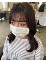 シェノン 西梅田(CHAINON)&nbsp;レイヤーカット/前髪パーマ/レッドブラウン