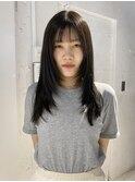【中澤彩乃】シャギーレイヤー顔まわりカットダークグレージュ