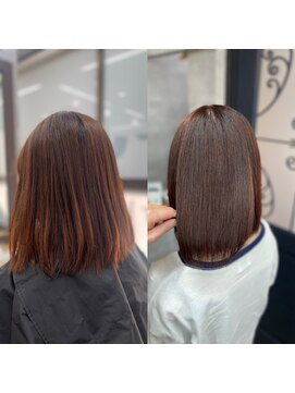 ナチュラル 泉中央店(Natural) 泉区　泉中央　縮毛矯正　艶髪カラー　髪質改善　カラー同日