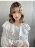 トリートメント ブリーチなしダブルカラー 前髪縮毛矯正 