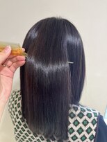 アズール 草加(azule) 髪質改善カラー　ダークブラウン ツヤ髪スタイル