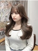 クリーミーベージュ / 韓国ヘア / レイヤーカット