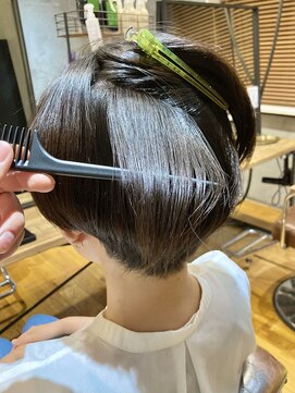 キャンバス 川崎(canvas.) 縮毛矯正 ハンサムショート 3枚目ビフォー/川崎/美髪 【窪田】