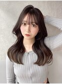 韓国風レイヤーカット小顔ボブルフ/ハイトーンダブルカラー/博多