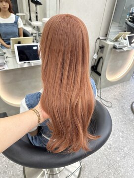ロンド マーレ 天神大名店(Lond mare) ピンクブラウン/暖色カラー/カシスピンク/韓国ヘア/顔周りカット