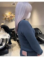 ロンド レア 天神大名店(Lond Le’a) デザインカラー/レイヤーカット/ウェットヘア/オリーブベージュ