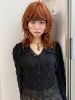 アルテヘアー(arte HAIR) 【arteHAIR】ウルフヘア/くすみオレンジ