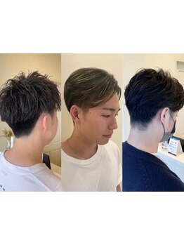 メンズカットは【aries】にお任せ！ビジネスシーンからプライベートまで、ON/OFFキマるスタイルを提供◎