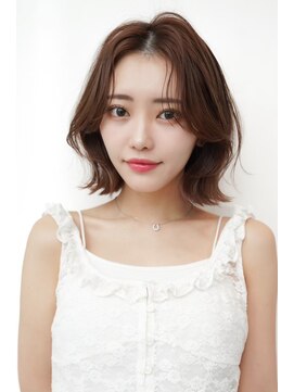 ドットハリス(.Hallis) 大人可愛いいレイヤーボブ/2wayバング/アッシュベージュ