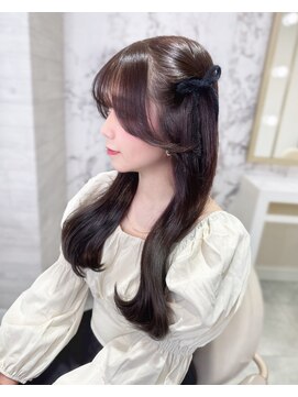 アマンドール(Aman D'or) 顔周り小顔レイヤー◇ラベンダーブラウン