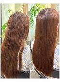 髪質改善ストレート　ビフォーアフター