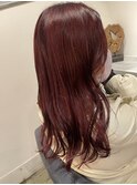 ブリーチ無し　レッドカラー
