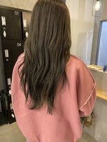 シェル 津山の手店(shel)&nbsp;オリーブブラウン艶感透明感レイヤー