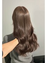 ノー バイ イオエ 西梅田(no. by ioe)&nbsp;ブリーチなしカラー/髪質改善/ミルクティーベージュ/小顔へア