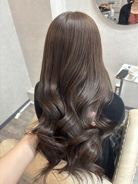 ソア 並木坂(Soa) 韓国ヘア/顔周りカット/レイヤーカット/グレージュ/ロング